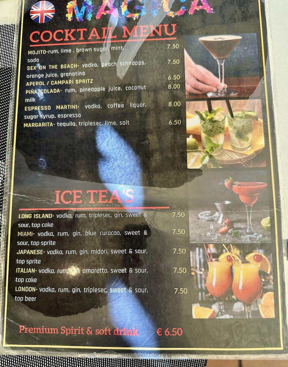 Menu - Magica | Pizzería Costa Adeje photo 5