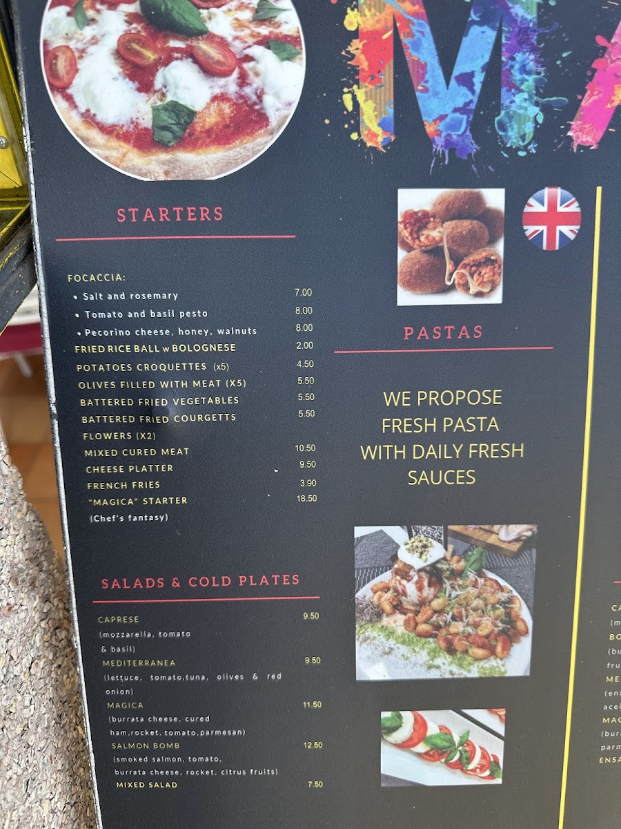 Menu - Magica | Pizzería Costa Adeje photo 7